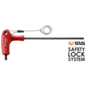 Facom T Metric Hex Key, Hex Size 5 mm, Long and Short Arm, Silicon Steel, Polished Phosphate Coated Finish 84TZ.5SLS