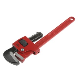 Facom 49 mm Jaw Capacity Pipe Wrench with 350 mm Overall Length, Chrome Finish Metal Handle 131A.14SLS