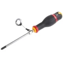 Facom Standard Philips Screwdriver PH2 Tip, 125 mm Blade, 245 mm Overall, Bi-Material Handle ANP2X125SLS