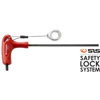 Facom T Handle Metric Hex Key, Hex Size 8 mm, Silicon Steel Polished Phosphate Coated 84TZ.8SLS