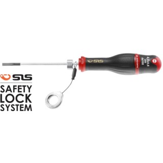 Facom Slotted Screwdriver Standard, 100 mm Blade Length, 203 mm Overall Length, Insulated Bi-Material Handle AN3.5X100SLS