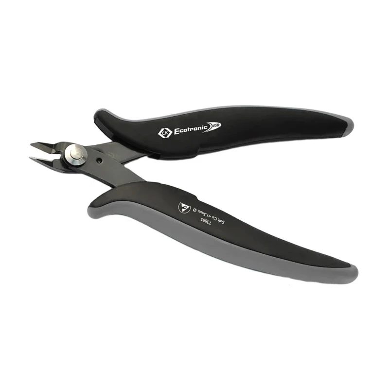 CK Full Flush ESD Safe Side Cutter 139mm Overall Length 3mm Max Cutting Capacity T3885