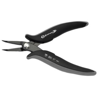 CK Round Nose Plier, 152mm Overall Length, 39mm Jaw, Dual Component Handle, Black Oxide Finish, ESD Safe T3892