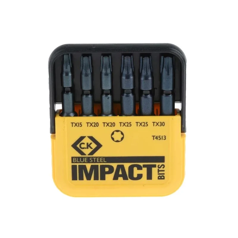CK Torx Impact Bit Set Steel 6 Pieces with Torx Drive T4513