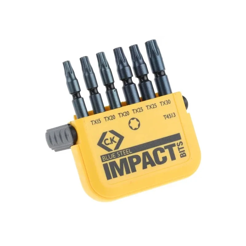 CK Torx Impact Bit Set Steel 6 Pieces with Torx Drive T4513