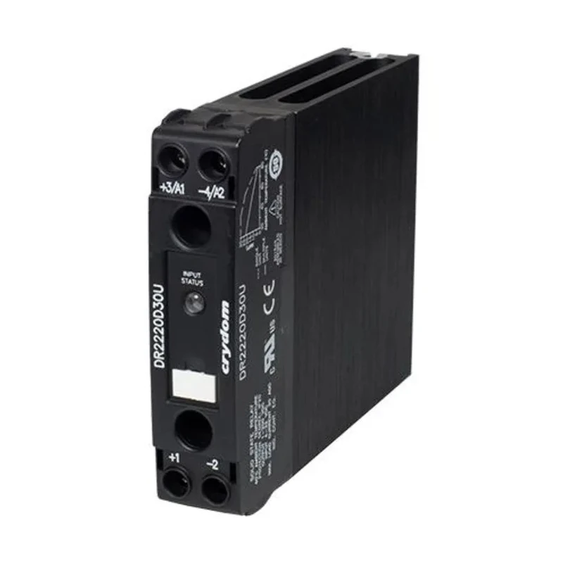 Crydom Solid State Relay DR22 Series, 30 A Load Current, 200 V DC Load Voltage, DIN Rail Mount DR22
