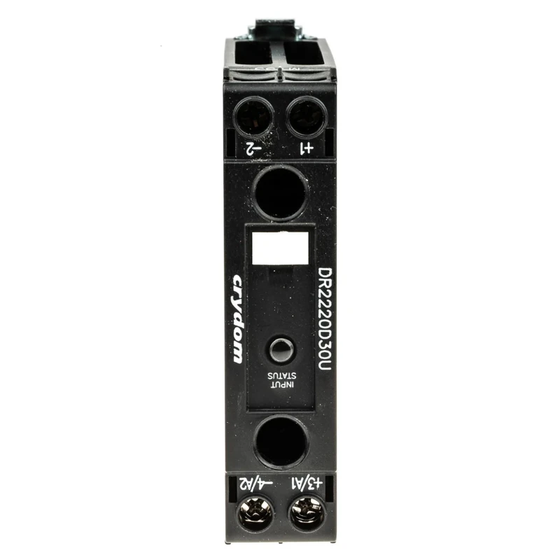 Crydom Solid State Relay DR22 Series, 30 A Load Current, 200 V DC Load Voltage, DIN Rail Mount DR22