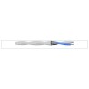 AXINDUS KU Series White 0.25 mm² 24 AWG Hook Up Wire Ethylene Tetrafluoroethylene Jacket 600V 150°C KU0524