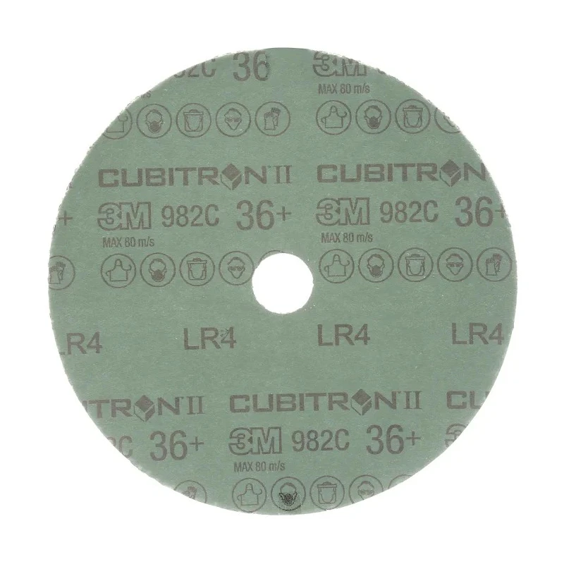 3M Ceramic Abrasive Disc Fibre Disc 180 mm Diameter P36 Grit 3M 982C diam 178, 36+