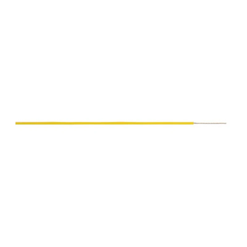 AXINDUS KZ Series Yellow 0.22 mm² 24 AWG Hook Up Wire, 7 x 0.2 mm Strands, Silver Plated Copper Conductor, 250 m KZ0505J