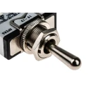 APEM Toggle Switch Panel Mount On-Off-On SPDT 400 V ac Screw Terminal 10A 637H