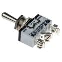 APEM Toggle Switch Panel Mount On-Off-On SPDT 400 V ac Screw Terminal 10A 637H