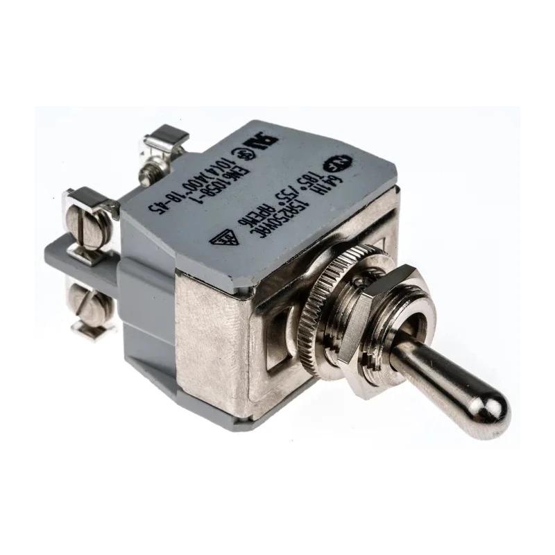 APEM Toggle Switch Panel Mount On-Off DPST Screw Terminal 24 V dc 400 V ac 641H