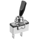 APEM Toggle Switch Panel Mount On-On SPDT 10A 250V AC Nickel Plated Brass Actuator 635H/2+U282