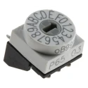 Hartmann Slot Rotary Coded DIP Switch Through Hole Angular 2.54mm Pitch 42 V max P65THR103L254