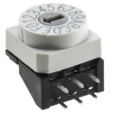 Hartmann Slot Rotary Coded DIP Switch Through Hole Angular 2.54mm Pitch 42 V max P65THR103L254