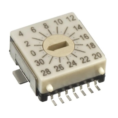 Hartmann Slot Rotary Coded DIP Switch Surface Mount up to 24 V P56SMT163TR