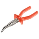 ITL Insulated Tools Ltd Long Nose Combination Plier Bent Nose, 210mm Overall, Chrome Vanadium Steel, VDE/1000V 911-1051