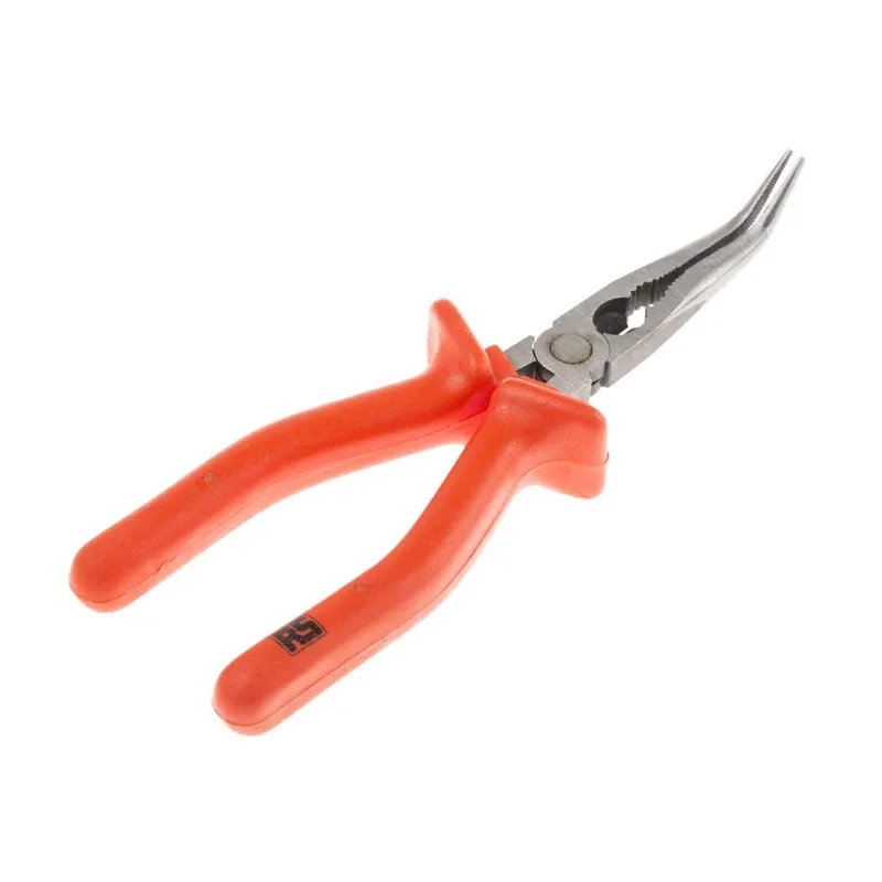 ITL Insulated Tools Ltd Long Nose Combination Plier Bent Nose, 210mm Overall, Chrome Vanadium Steel, VDE/1000V 911-1051