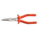 ITL Insulated Tools Ltd Long Nose Combination Plier Bent Nose, 210mm Overall, Chrome Vanadium Steel, VDE/1000V 911-1051