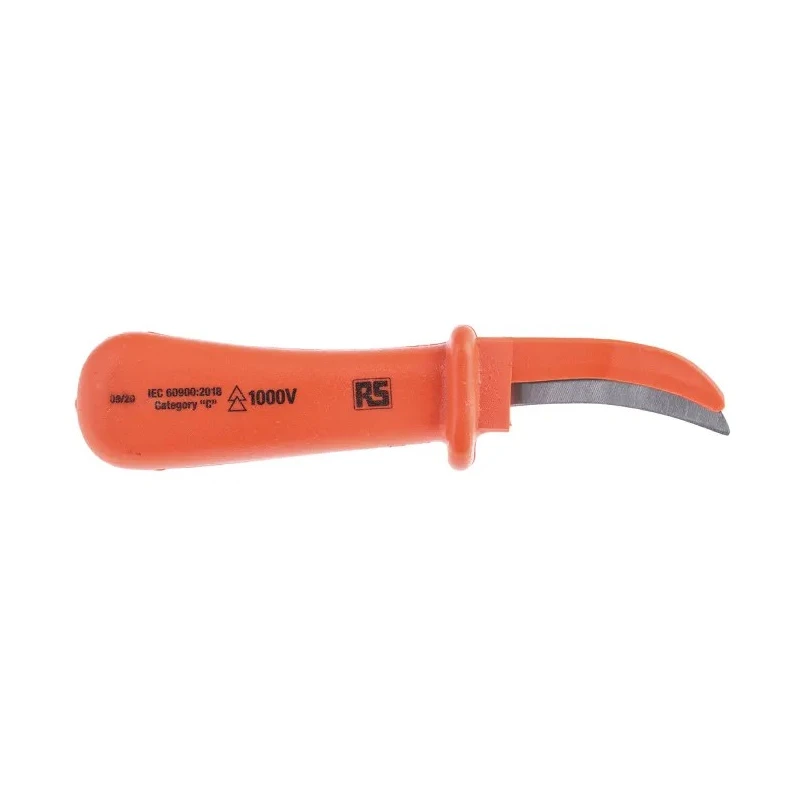 ITL Insulated Tools Ltd Insulated Cable Knife VDE 1000V Approved, 175mm Overall Length, 65mm Hardened Steel Blade 911-1156