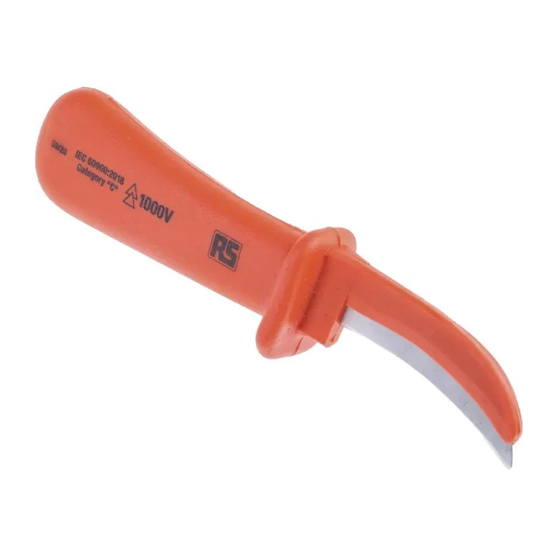 ITL Insulated Tools Ltd Insulated Cable Knife VDE 1000V Approved, 175mm Overall Length, 65mm Hardened Steel Blade 911-1156