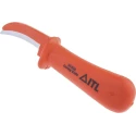 ITL Insulated Tools Ltd Insulated Cable Knife VDE 1000V Approved, 175mm Overall Length, 65mm Hardened Steel Blade 911-1156