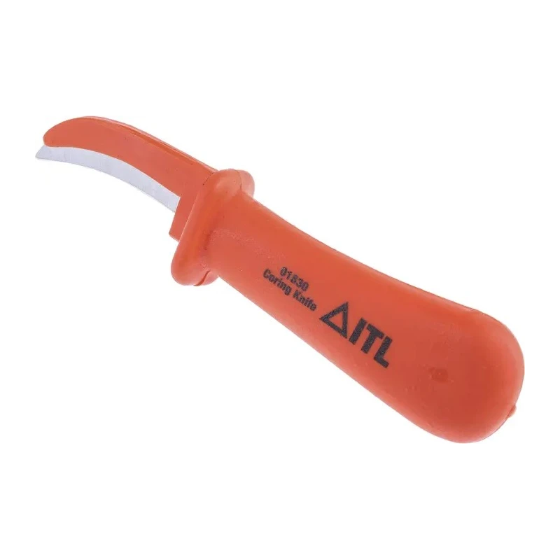 ITL Insulated Tools Ltd Insulated Cable Knife VDE 1000V Approved, 175mm Overall Length, 65mm Hardened Steel Blade 911-1156