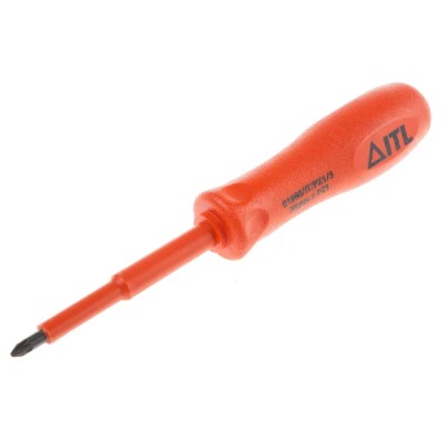 ITL Insulated Tools Ltd Insulated Screwdriver with PZ1 Tip, 75 mm Blade, Nylon 11 Handle, VDE/1000V Approved, 152mm 911-1130