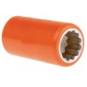 ITL Insulated Tools Ltd 1/2 in Drive 16 mm 12 Point Square VDE 1000V Approved Insulated Socket 50mm Overall Length 911-1421