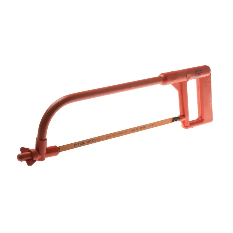 ITL Insulated Tools Ltd 12 in, 24 TPI Hacksaw, Hardened Steel Blade, Nylon 11 Handle, IEC 60900 2004 Specification 911-1159