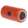 ITL Insulated Tools Ltd 1/2 in Drive 15 mm 12 Point Square Socket VDE 1000V Approved Nylon 11 Insulated 50mm 911-1427