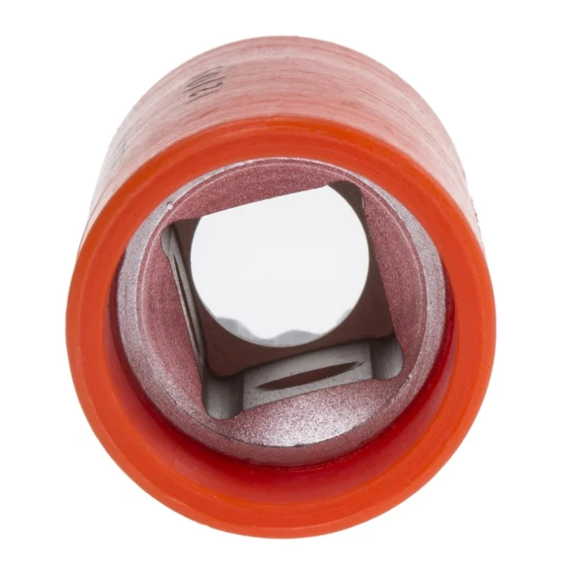 ITL Insulated Tools Ltd 1/2 in Drive 15 mm 12 Point Square Socket VDE 1000V Approved Nylon 11 Insulated 50mm 911-1427