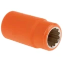 ITL Insulated Tools Ltd 1/2 in Drive 14 mm 12 Point Square Socket VDE 1000V Approved, 50 mm Overall Length 911-1424
