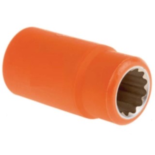 ITL Insulated Tools Ltd 1/2 in Drive 14 mm 12 Point Square Socket VDE 1000V Approved, 50 mm Overall Length 911-1424