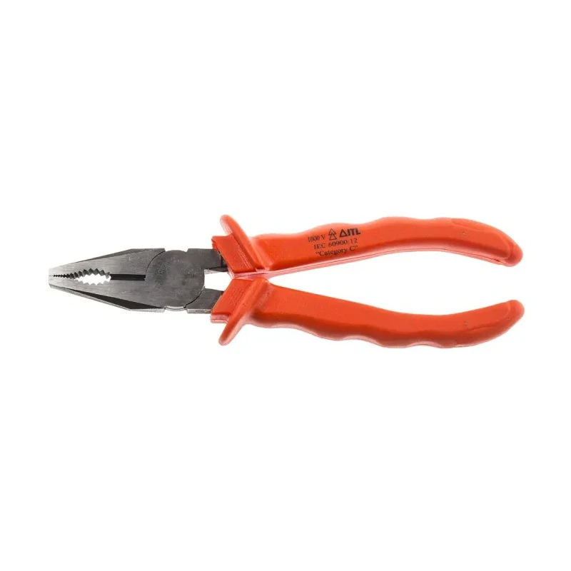 ITL Insulated Tools Ltd Insulated Combination Plier Standard 240mm Length 35mm Jaw Chrome Vanadium Steel VDE/1000V