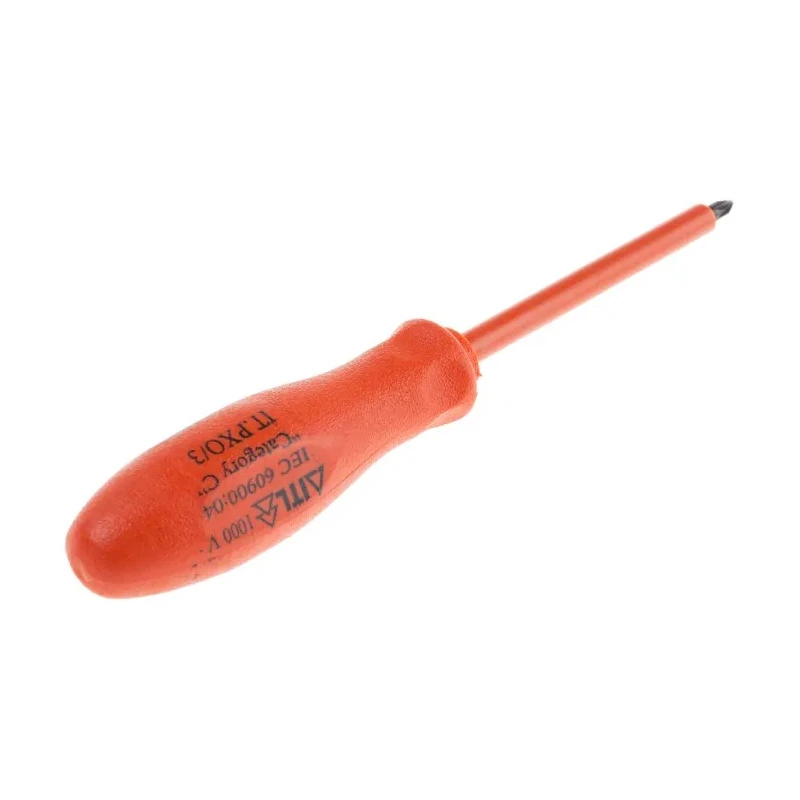 ITL Insulated Tools Ltd Insulated Screwdriver PZ0 Tip 75 mm Blade Nylon 11 Handle VDE 1000V Approved 150mm Overall PZ0