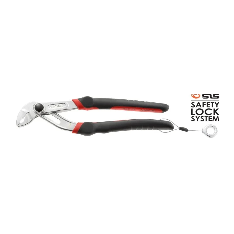 Facom Water Pump Plier Twin Slip Joint Multigrip Ergonomic Comfort Grip Chrome Finish 245mm Overall 54mm Jaw 181A.25CPESLS