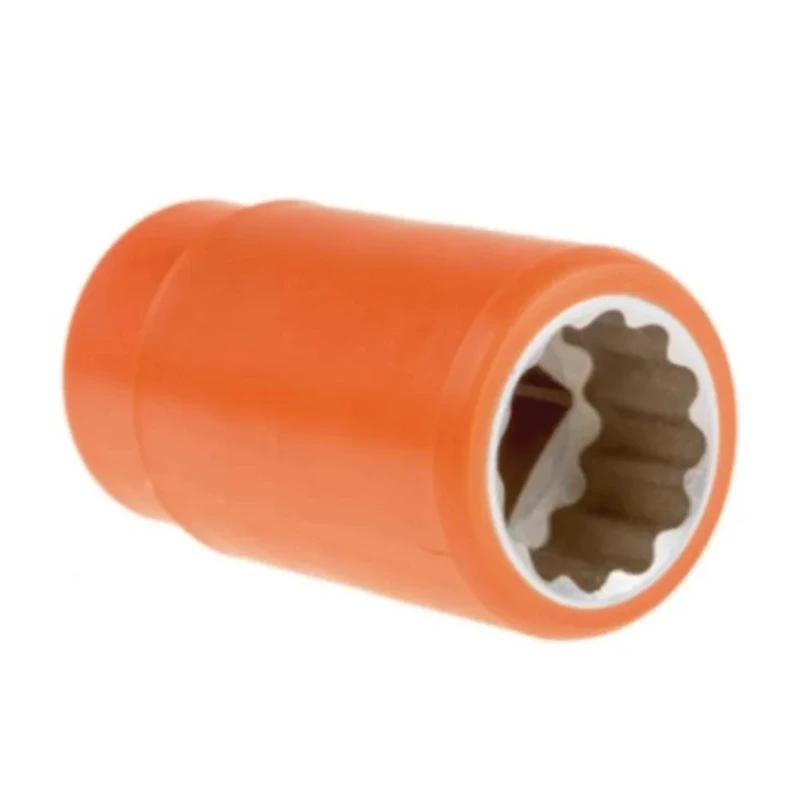 ITL Insulated Tools Ltd 1/2 in Drive 18 mm 12 Point Square Chrome Vanadium Steel Insulated Socket VDE 1000V 911-1433