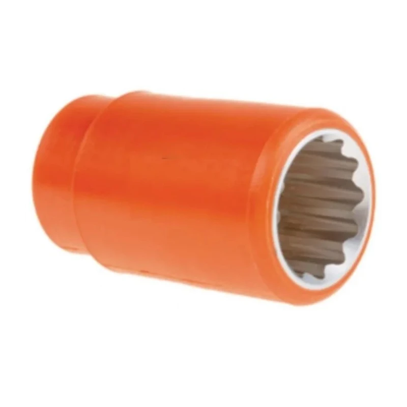 ITL Insulated Tools Ltd Insulated 1/2 in Drive 19 mm 12 Point Square Socket VDE/1000V Approved Chrome Vanadium 911-1437