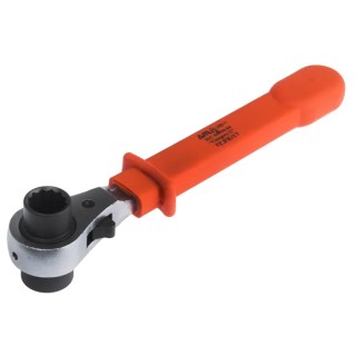 ITL Insulated Tools Ltd Socket Wrench VDE 1000V Approved Chrome Vanadium Steel 250mm Overall 911-1496
