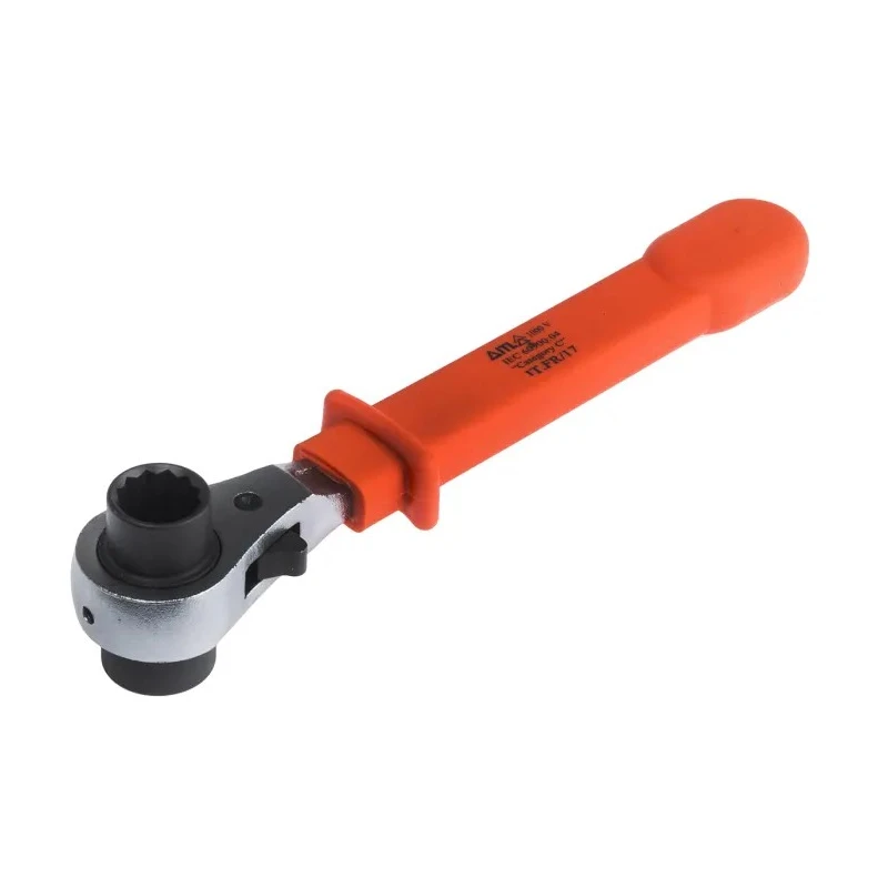 ITL Insulated Tools Ltd Socket Wrench VDE 1000V Approved Chrome Vanadium Steel 250mm Overall 911-1496