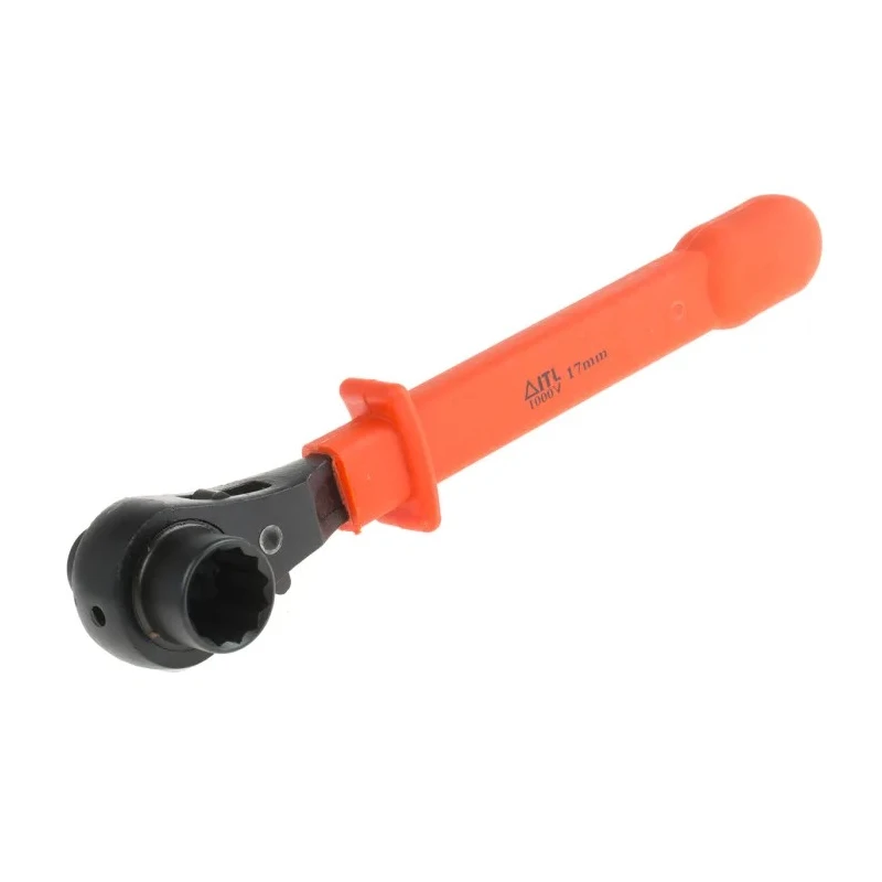 ITL Insulated Tools Ltd Insulated Ratchet Spanner 13 to 17 mm², 240mm Overall Length, Chrome Vanadium Steel 911-1487