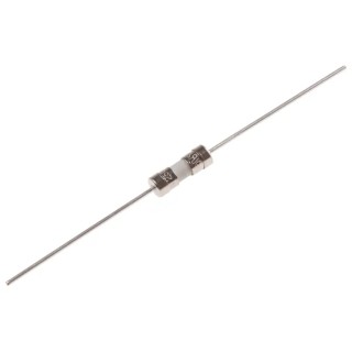 RS PRO Non-Resettable Fuse, Pig Tail, 5A Current Rating, 250V AC Ceramic Body 3.6 x 10 mm 911-3565