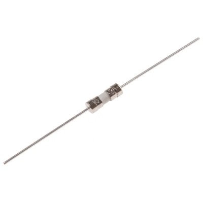 RS PRO Non-Resettable Fuse, Pig Tail, 5A Current Rating, 250V AC Ceramic Body 3.6 x 10 mm 911-3565