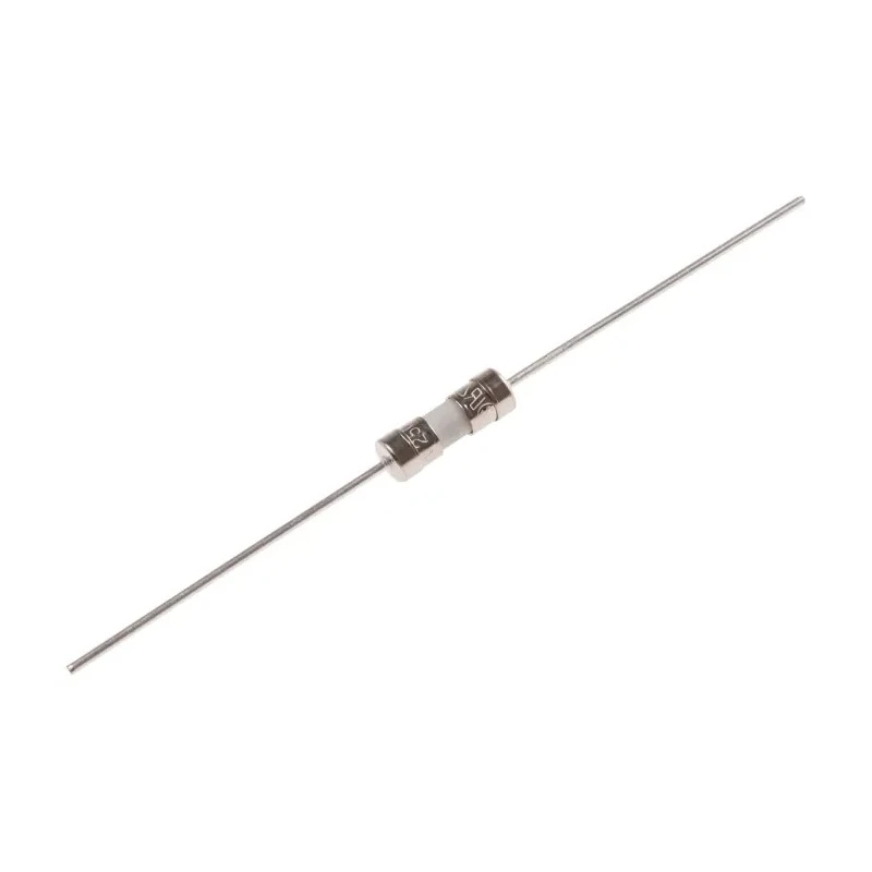 RS PRO Non-Resettable Fuse, Pig Tail, 5A Current Rating, 250V AC Ceramic Body 3.6 x 10 mm 911-3565