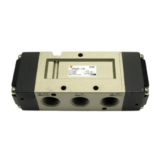 SMC Pneumatic Solenoid Valve Pilot Actuated 3/8 in Port Size 5 Ports Max Pressure 0.9 Mpa Series VFA5000