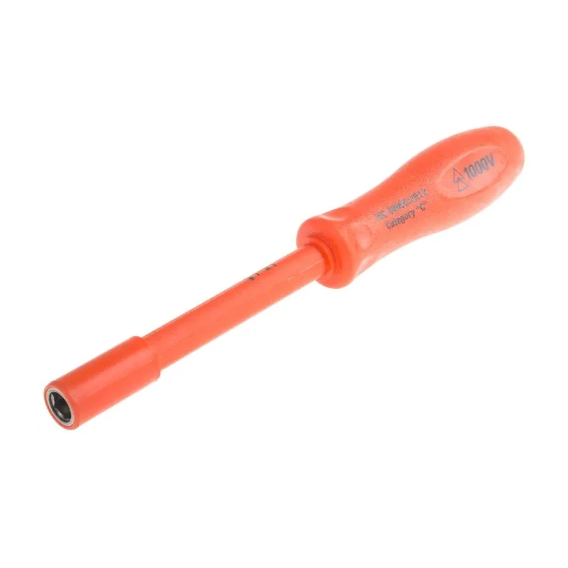 ITL Insulated Tools Ltd Hexagon Nut Driver, 1BA Tip, VDE/1000V Approved, 105 mm Blade, 265 mm Overall Length 911-1506