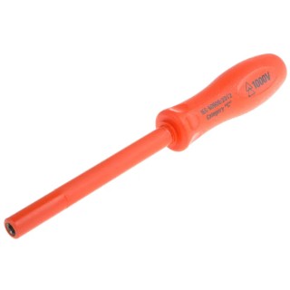 ITL Insulated Tools Ltd Hexagon Nut Driver, 4BA Tip, 105 mm Blade, 265 mm Overall, VDE/1000V Approved 911-1512