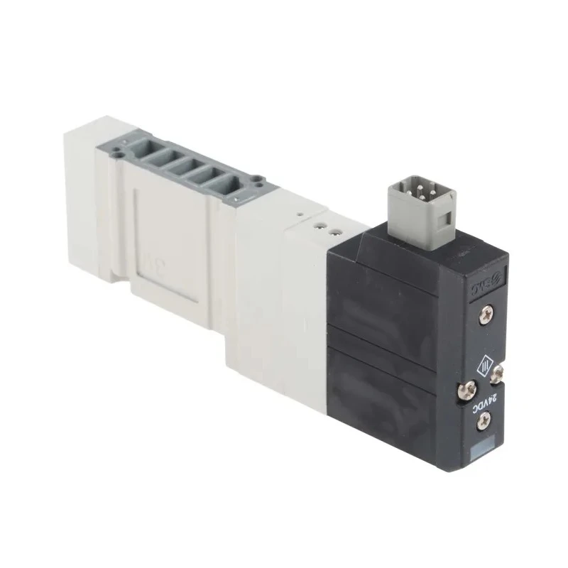 SMC Pneumatic Solenoid Valve 4/3 NC 24V DC 5-Port Die Cast Aluminium SV1000 